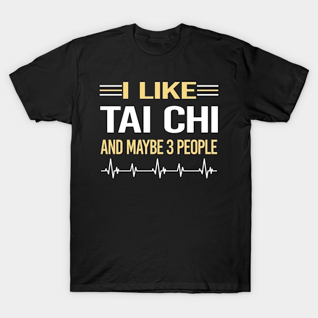 3 People Tai Chi T-Shirt by symptomovertake